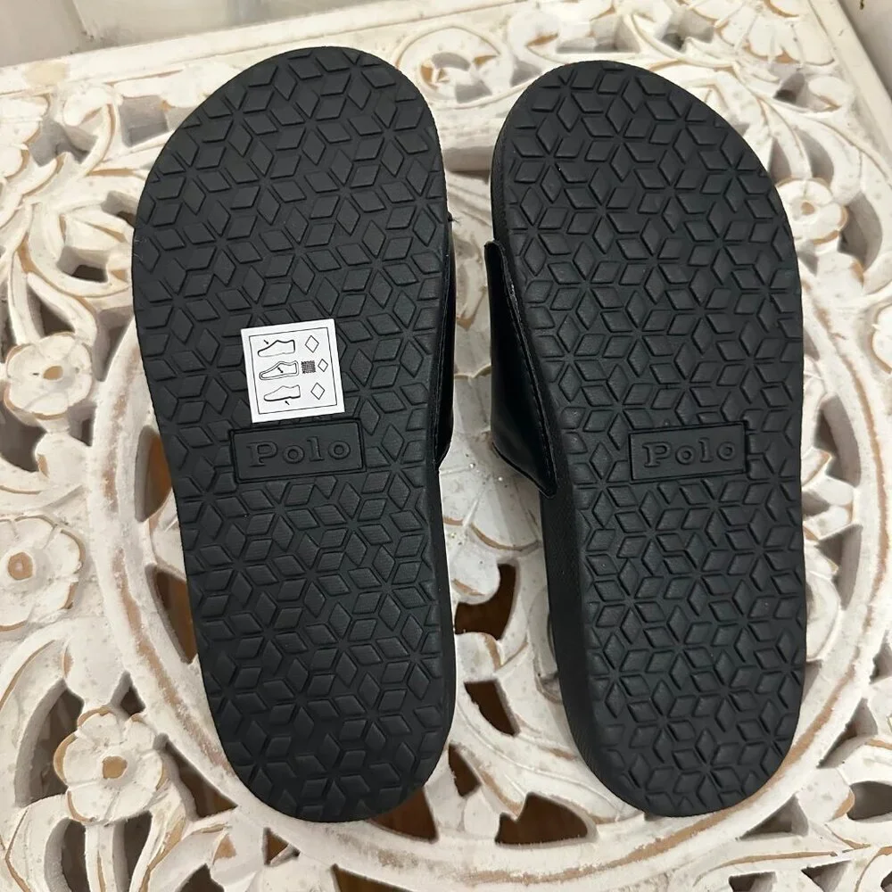 NWT Polo Ralph Lauren Cayson Bear slide sandals 1